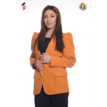 Sacou dama casual cu umeri usor bufanti