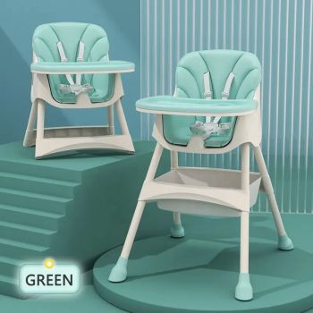 Scaun de masa transformabil 2 in 1 Little Mom Modern Green la reducere