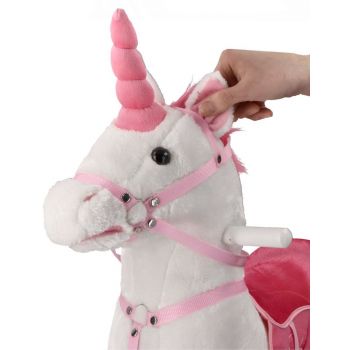Unicorn balansoar pentru copii cu sunete Adam Toys ieftin