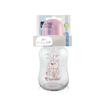 Biberon din sticla 120 ml Pink