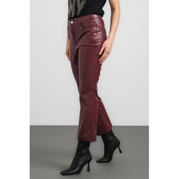 Pantaloni de piele ecologica