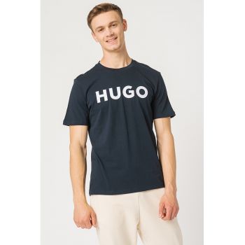 Tricou regular fit cu logo contrastant Dulivio