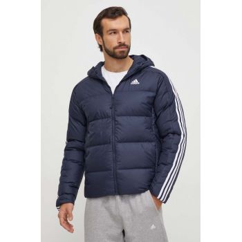 adidas geaca de puf barbati, culoarea albastru marin, de iarna de firma originala