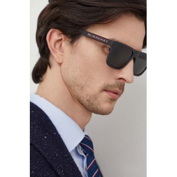 Burberry ochelari de soare barbati, culoarea gri de firma originali
