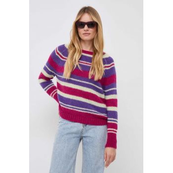 MAX&Co. pulover din amestec de lana femei, culoarea roz la reducere