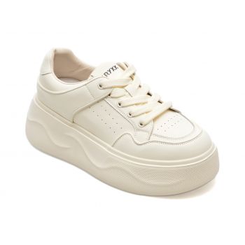 Pantofi GRYXX albi, GD303, din piele naturala de firma originali