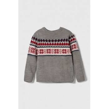 zippy pulover copii culoarea gri ieftin