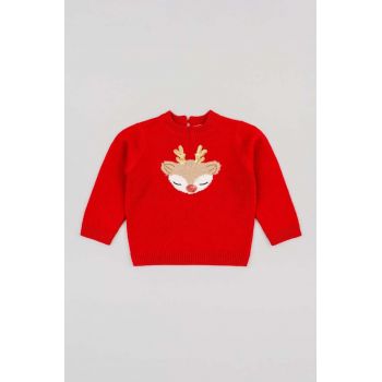 zippy pulover copii culoarea rosu de firma original