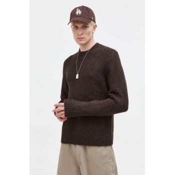 Abercrombie & Fitch pulover barbati, culoarea maro de firma original