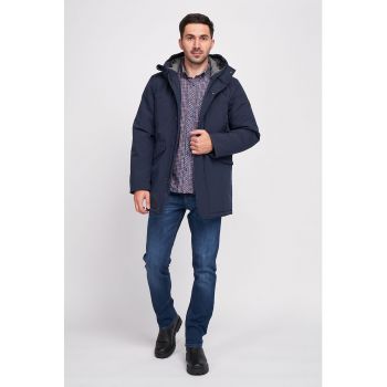 Geaca parka cu buzunare frontale