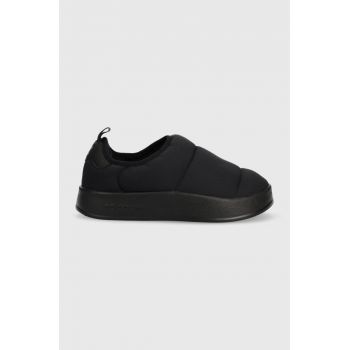 adidas Originals papuci copii PUFFYLETTE J culoarea negru ieftini