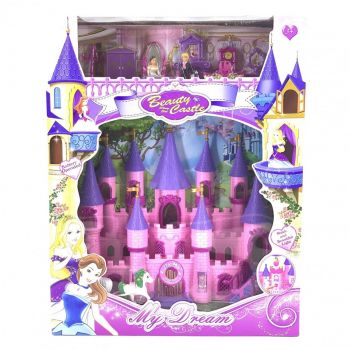 Castel de jucarie cu figurine si mobilier, efecte sonore si luminoase, My Dream Beauty