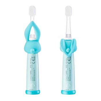 Periuta de dinti electrica Vitammy Bunny Light Blue pentru copii 0-3 ani la reducere