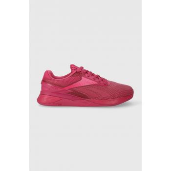 Reebok pantofi de antrenament Nano X3 culoarea roz la reducere