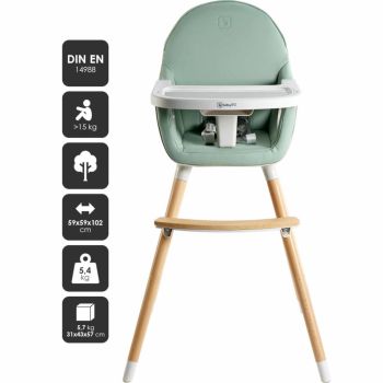 Scaun de masa BabyGo transformabil Scandi Green de firma original