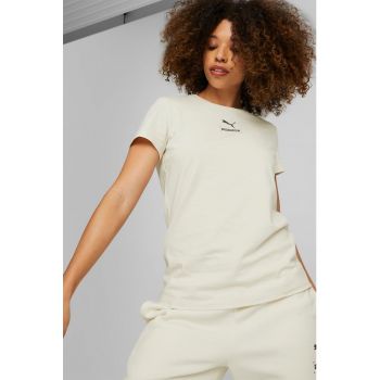 Tricou de bumbac cu decolteu la baza gatului Better