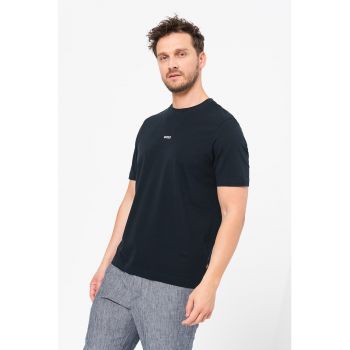 Tricou relaxed fit cu decolteu la baza gatului Chup