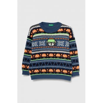 United Colors of Benetton pulover pentru copii din amestec de lana