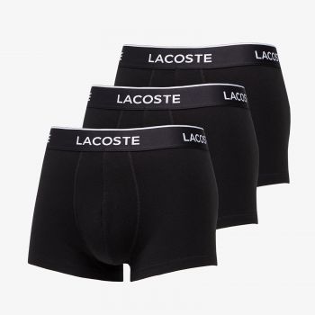 LACOSTE 3-Pack Casual Cotton Stretch Boxers Black la reducere