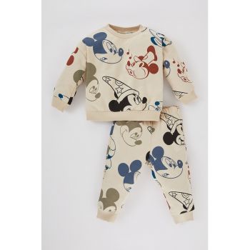 Pijama din amestec de bumbac cu imprimeu Mickey Mouse