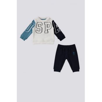 Set de bluza de trening cu logo si pantaloni