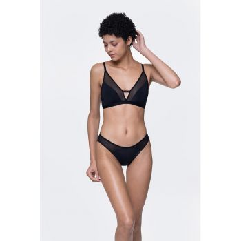 Sutien cu model uni si insertii din dantela Jalsa