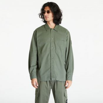 Calvin Klein Jeans Topstitch Woven Shirt Green