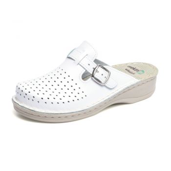 Saboti piele 168 Bela