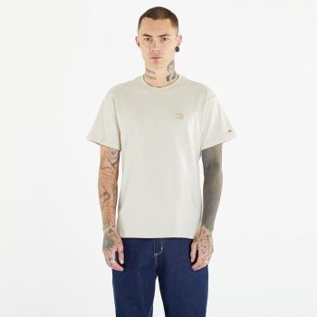 Tommy Jeans Relaxed Badge Short Sleeve Tee Beige la reducere