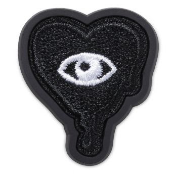 Jibbitz Crocs Dripping Black Heart Patch de firma originali