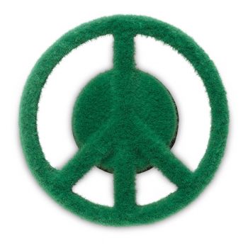 Jibbitz Crocs Grass Textured Peace Sign