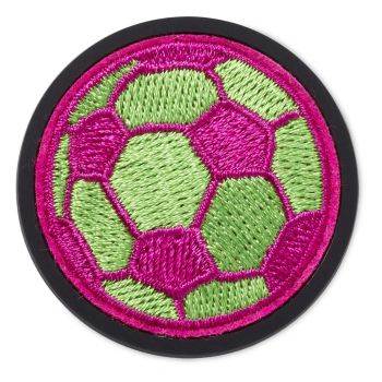 Jibbitz Crocs Neon Soccer Ball Varsity Patch
