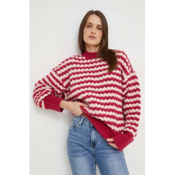 Answear Lab pulover femei, culoarea roz, călduros de firma original