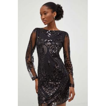 Answear Lab rochie culoarea negru, mini, dreaptă