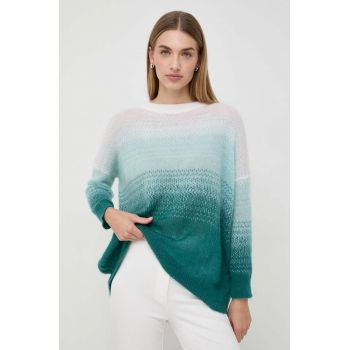 Marella pulover femei, culoarea turcoaz de firma original