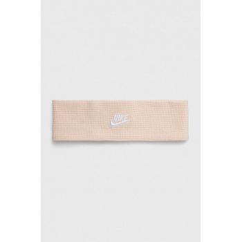 Nike bentita pentru cap Waffle culoarea bej