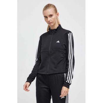 adidas Performance hanorac de antrenament Training Essentials culoarea negru, cu imprimeu HZ5615