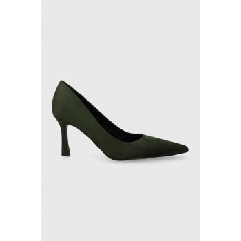 Answear Lab pantofi cu toc culoarea verde ieftini