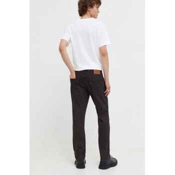 Levi's jeansi 502 TAPER barbati, culoarea maro