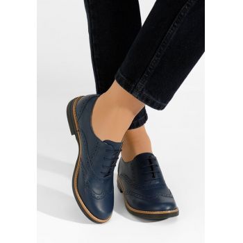 Pantofi dama brogue Emily navy la reducere