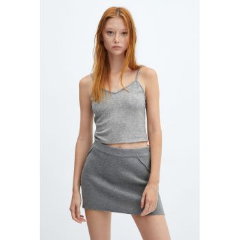 Top crop tricotat fin Cane