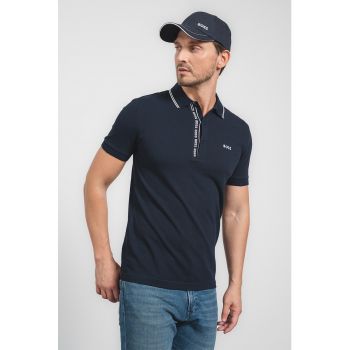 Tricou polo cu detalii contrastante Paule4