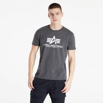 Alpha Industries Basic Tee Charchoal Heather/ White