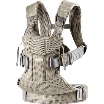 BabyBjorn - Marsupiu anatomic One Air - Greige, 3D Mesh