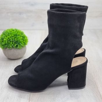 Botine Cu Toc Gros Dama Negre Sharon