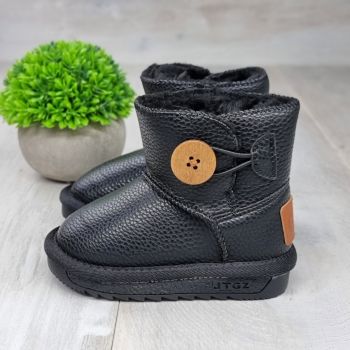 Ghete Copii Tip UGG Negre Camilo