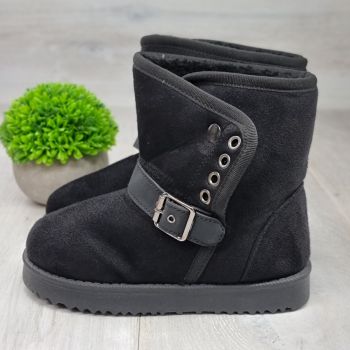 Ghete Fata Tip UGG Negre Cecily de firma originale