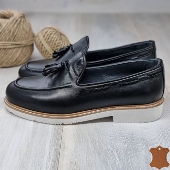 Pantofi Barbat Negri Piele Naturala Diamon de firma originali