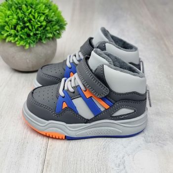 Sneakersi Baieti Gri Cu Arici Brabus ieftini