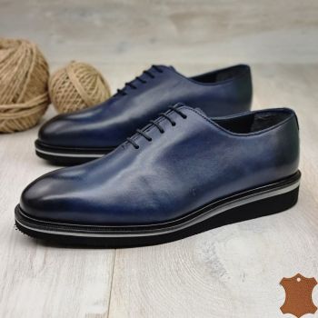 Pantofi Barbat Bleumarin Piele Naturala Fabian de firma originali